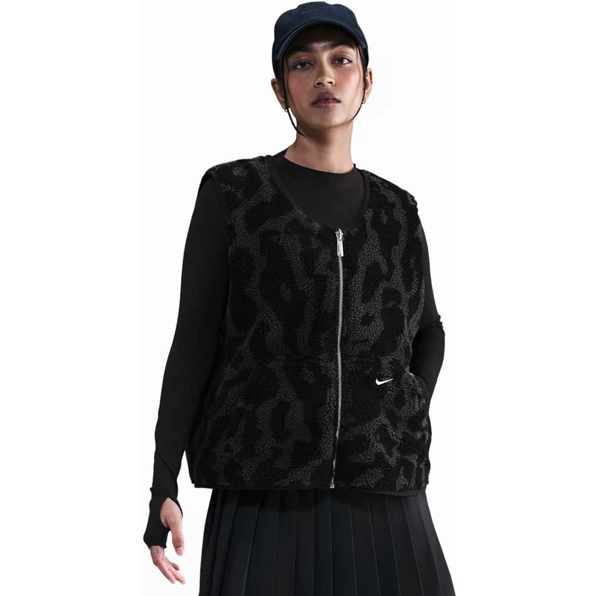 Street Sherpa Damen Fleeceweste Schwarz_010__BLACK/BLACK | L