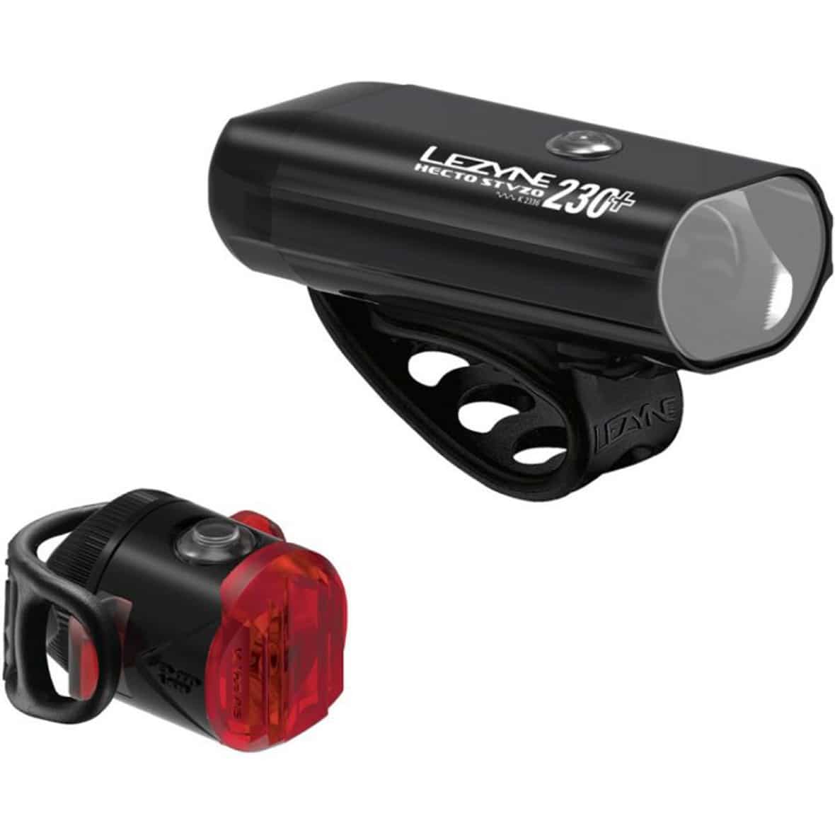 Beleuchtungsset Hecto 230p Fahrradlicht Schwarz_SCHWARZ | one size