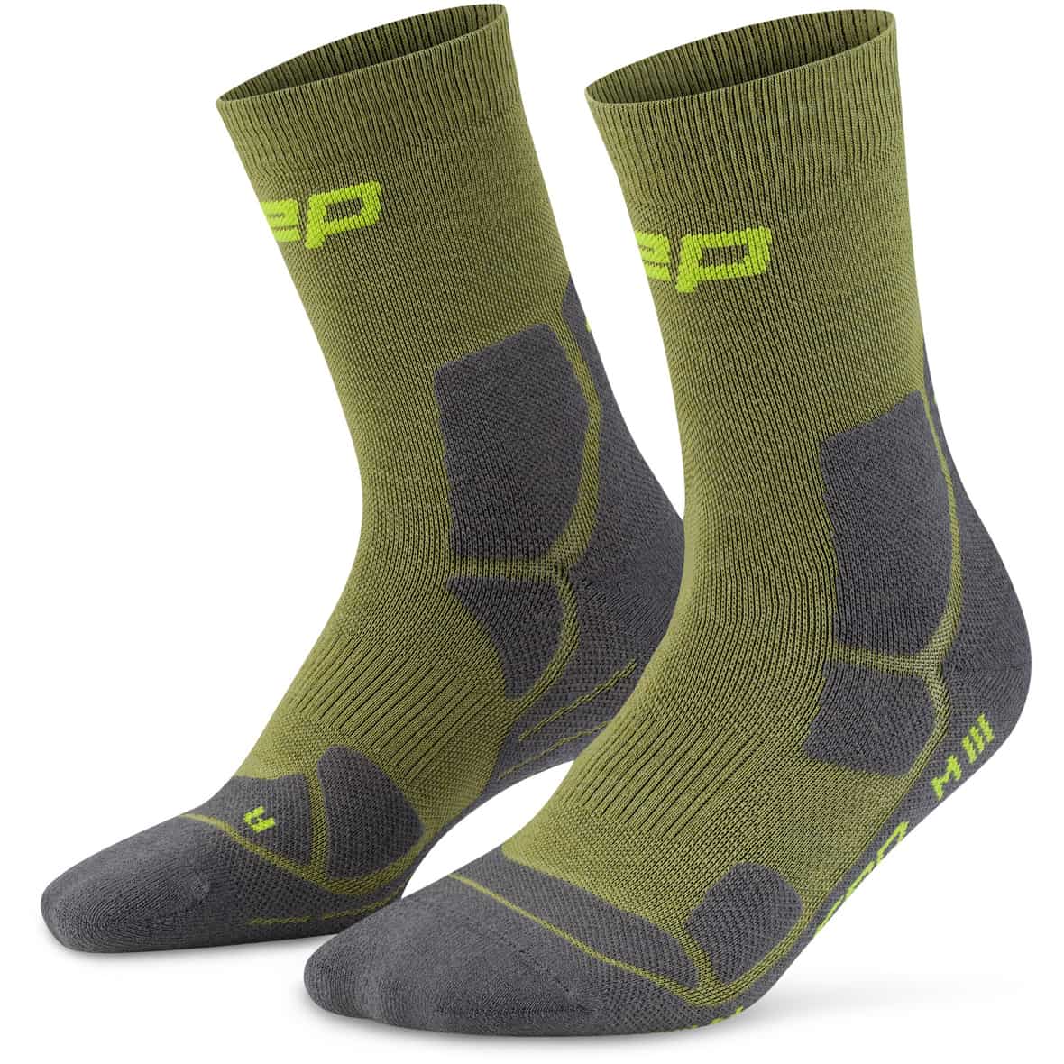 Hiking Mid Cushion  Herren Wandersocken Oliv_779 | III
