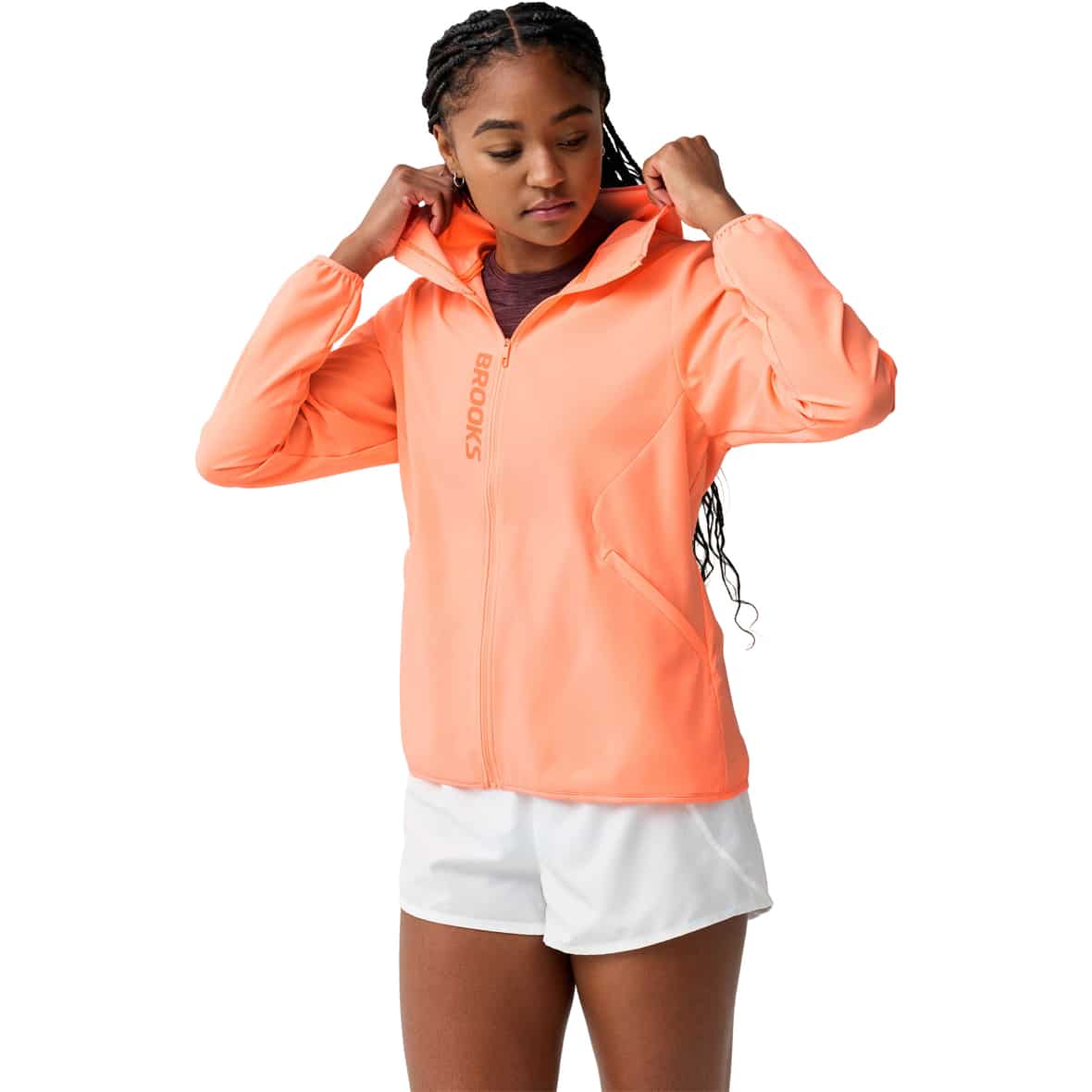 Canopy  Damen Laufjacke Apricot_856__CYBER PEACH | XS