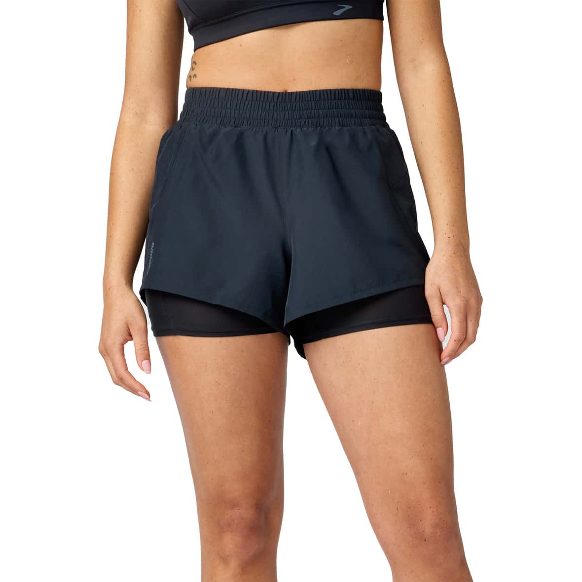 Dash 2-in-1  Damen Laufshorts Schwarz_001__BLACK | XL