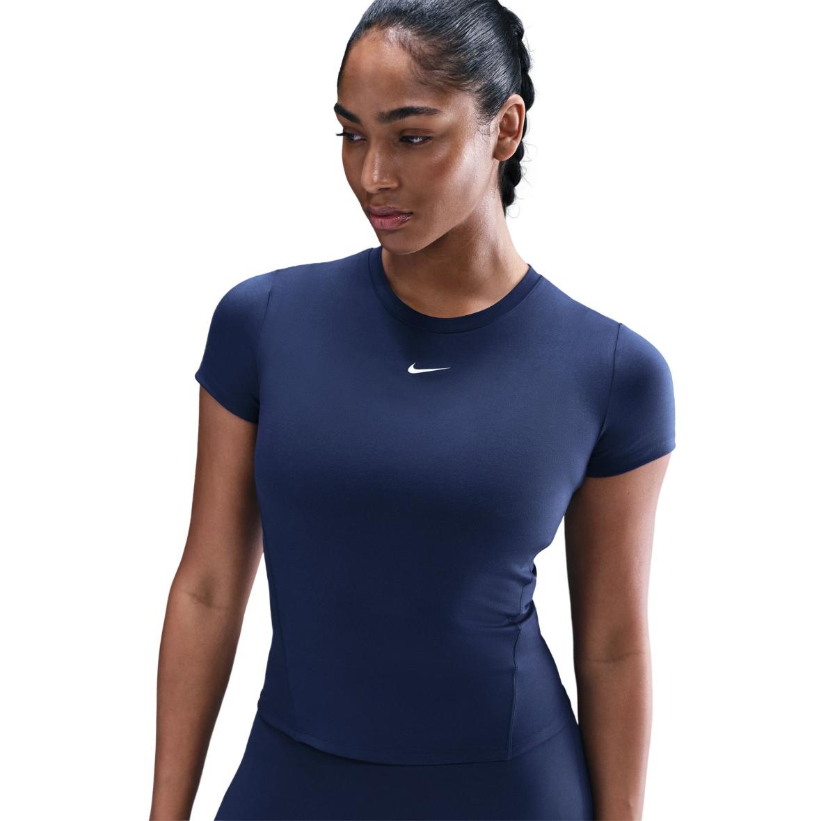 One Fitted Damen T-Shirt Blau_410__MIDNIGHT NAVY/WHITE | L