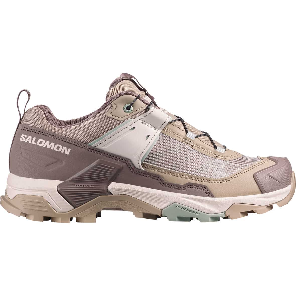 X Ultra 5 Damen Multifunktionsschuhe Hellbraun_000__DESERT TAN/IRON/GREEN MILIEU | 4