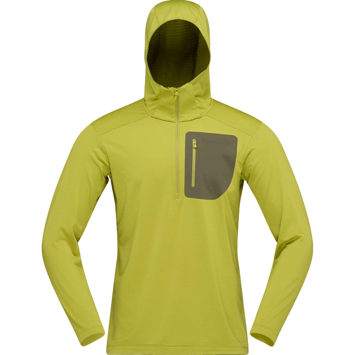 Falketind Warm¹ Hood Herren Fleecejacke Lime_5569 | S