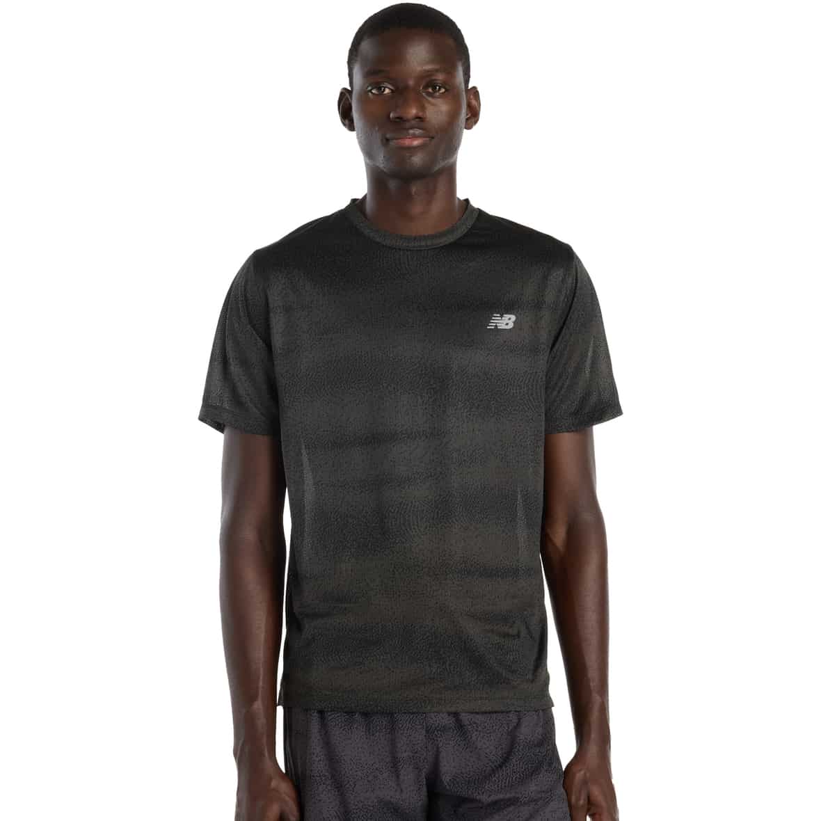 Athletics Printed  Herren Laufshirt Schwarz_BGR | L