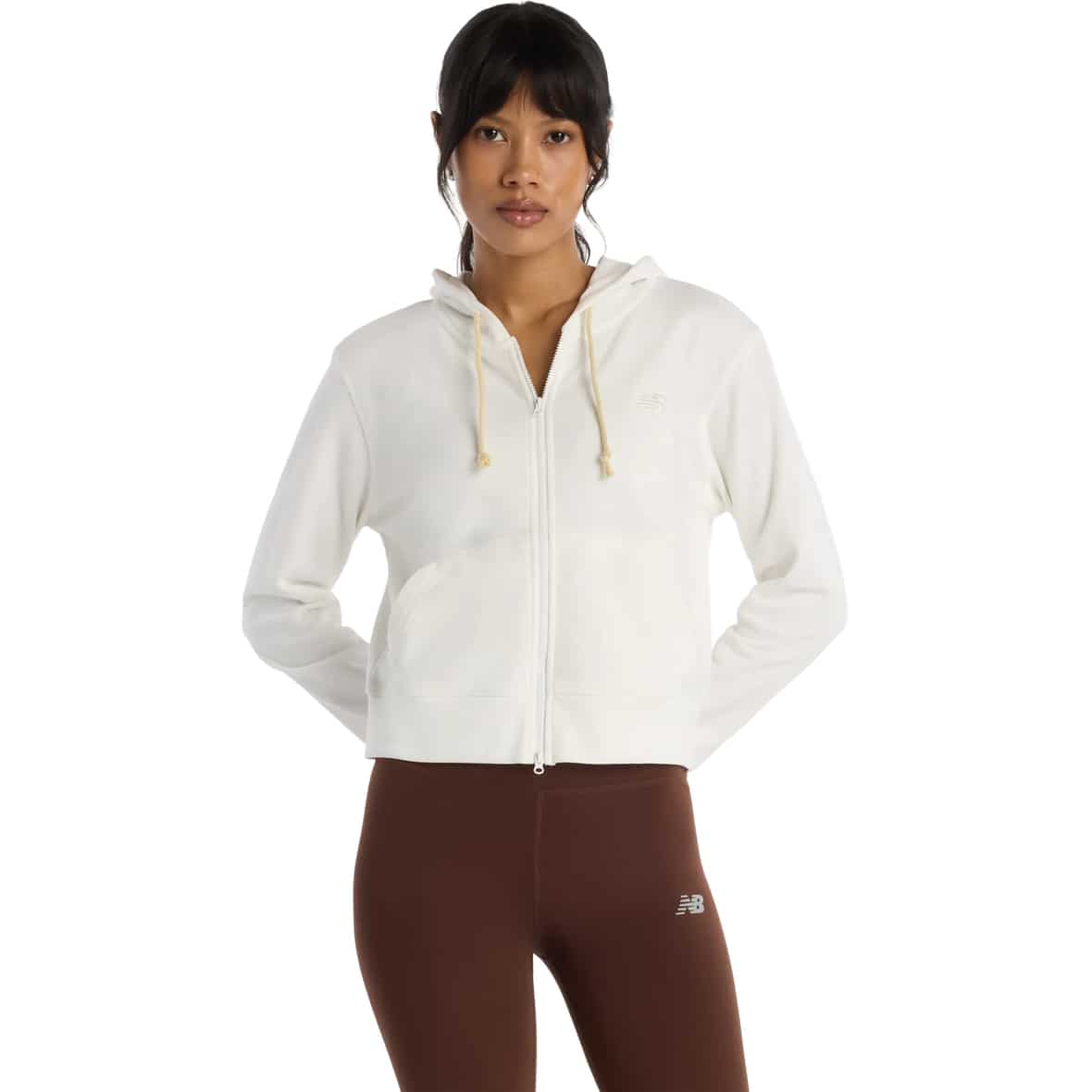 Coastal Fleece Full Zip Damen Zip-Hoodie Weiß_SST | M