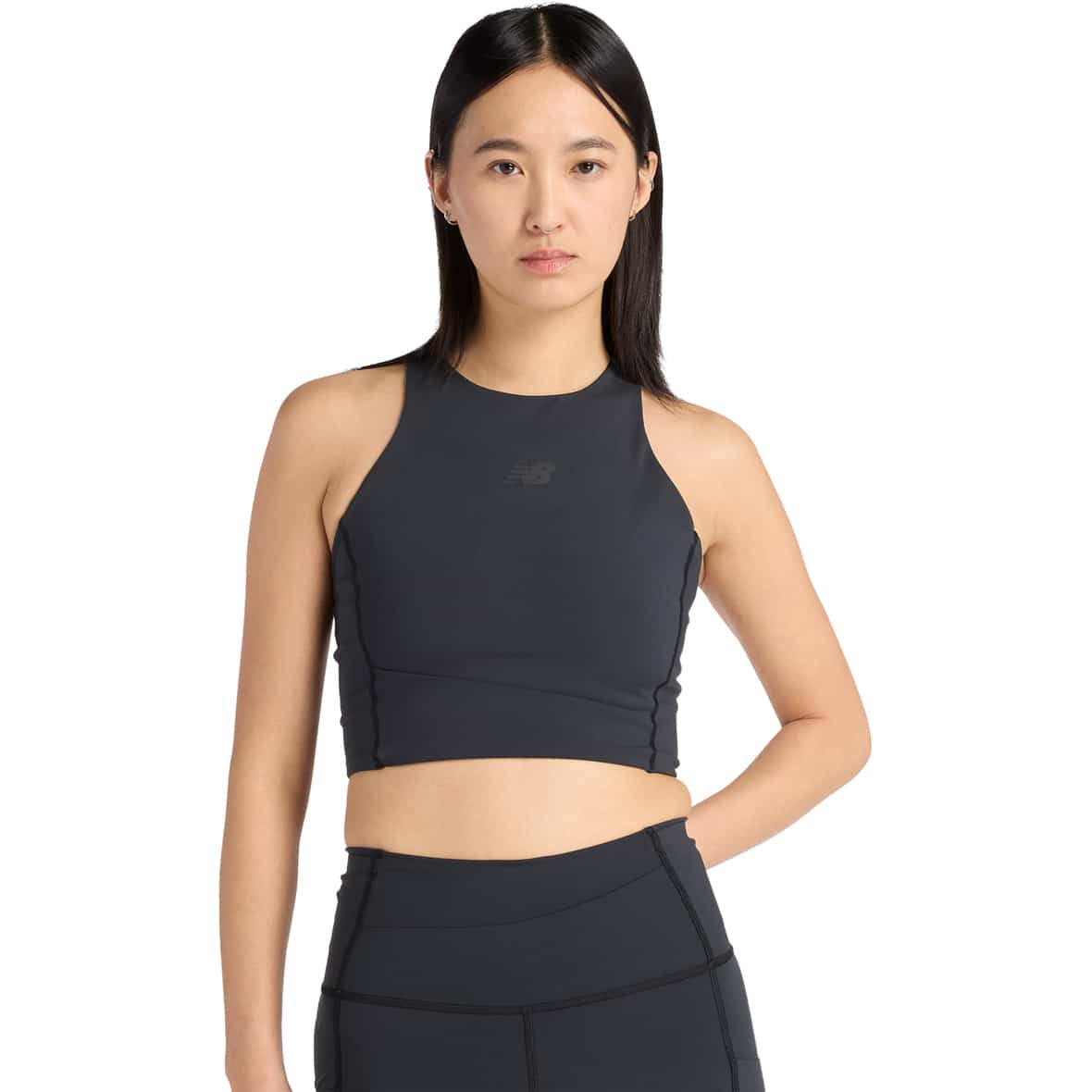 Sleek Storage Race Crop Damen Laufshirt Neutral_BK__BLACK (BK) | L