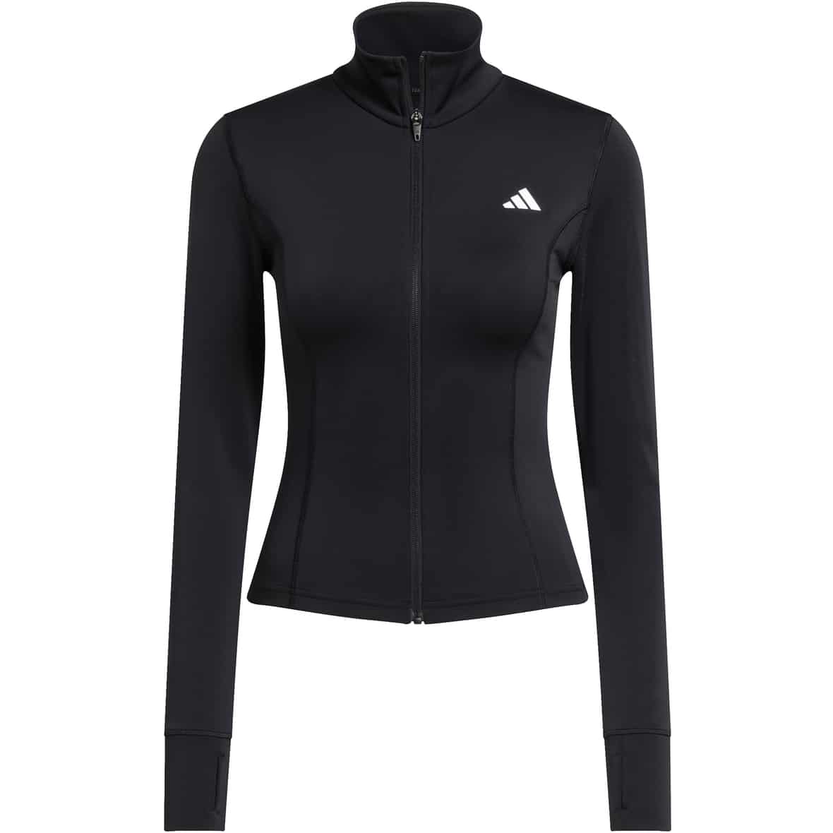 Workout Essentials Zip Through Damen Trainingsjacke Schwarz_000__BLACK | M
