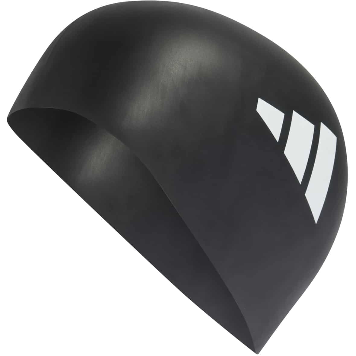 3 Stripes Badekappe Schwarz_000__BLACK/WHITE | one size