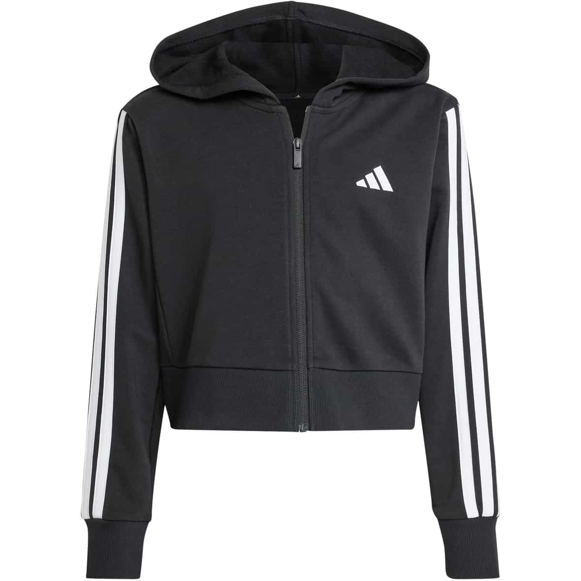 adidas Kinder Essentials Crop Zip-Hoodie ( Schwarz 140)