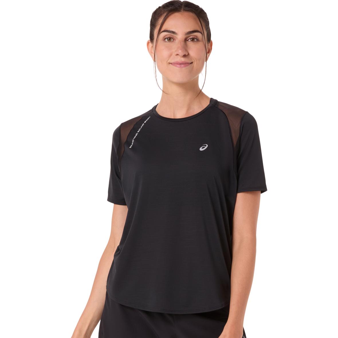 Road Damen Laufshirt Schwarz_001__PERFORMANCE BLACK | L