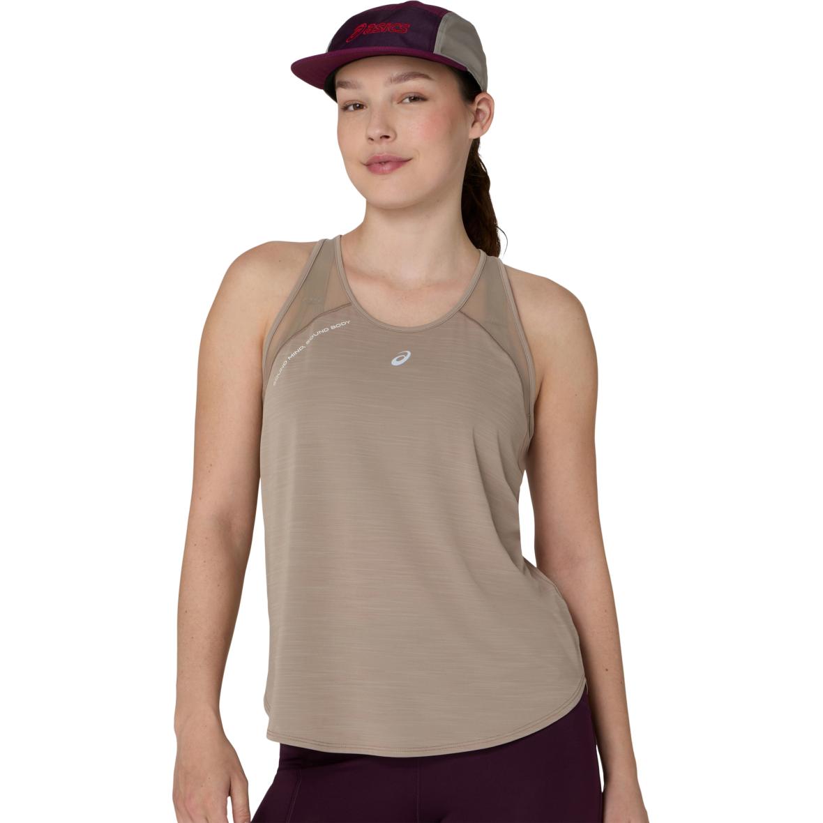 Road Tank Damen Laufshirt Beige_101__GREIGE | XS