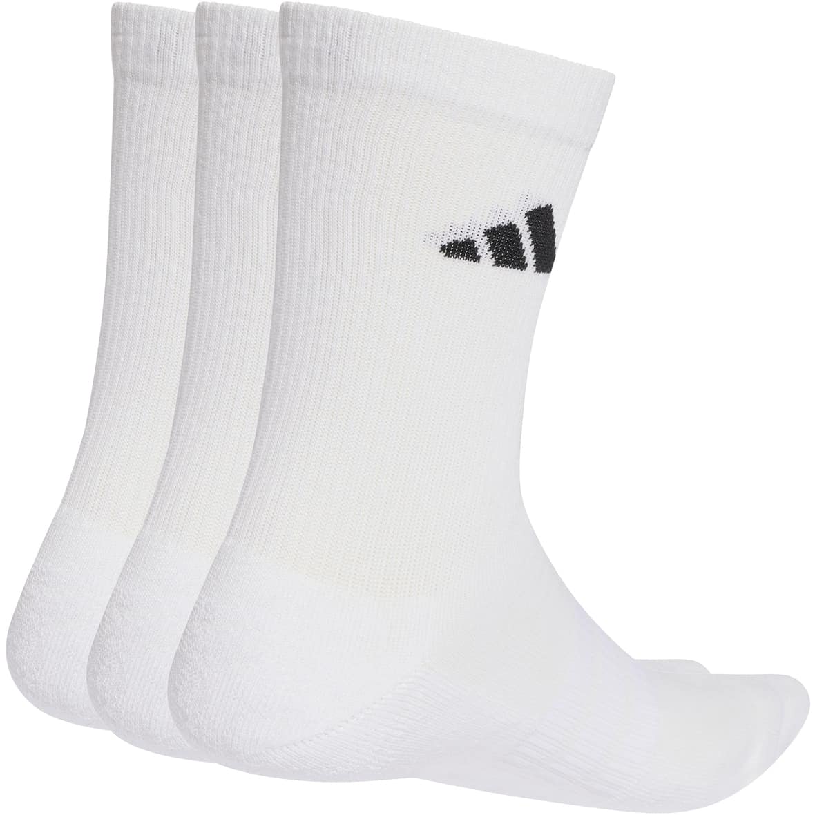 Cushioned Essentials Crew 3er-Pack Socken Weiß_000__WHITE/WHITE/BLACK | XS