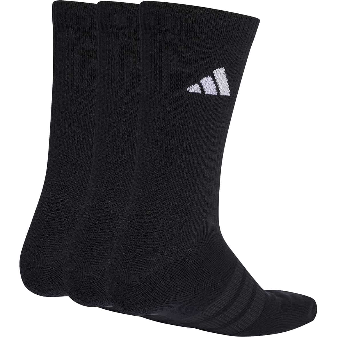 Cushioned Essentials Crew 3er-Pack Socken Schwarz_000__BLACK/BLACK/WHITE | XXL