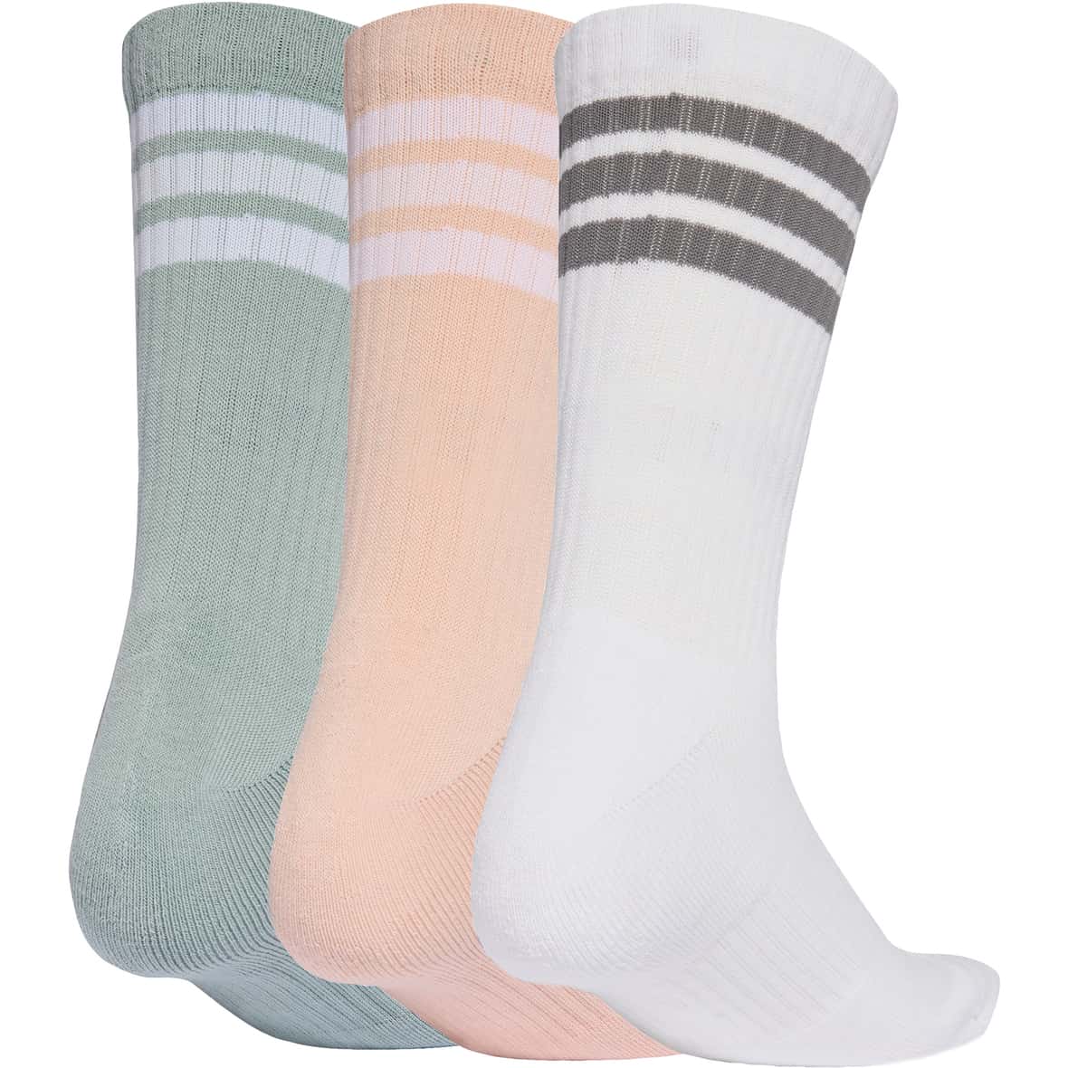 3 Stripes Cushioned Crew 3er-Pack Socken Rosa_000__BLUPNK/WHITE/WOSA | M