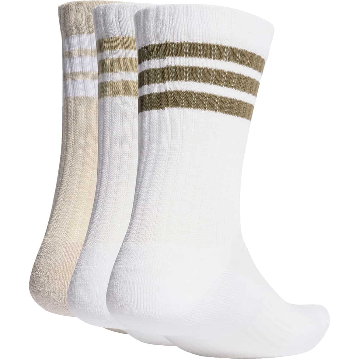 3 Stripes Cushioned Crew 3er-Pack Socken Weiß_000__WHITE/WONALU/OLISTR | XS
