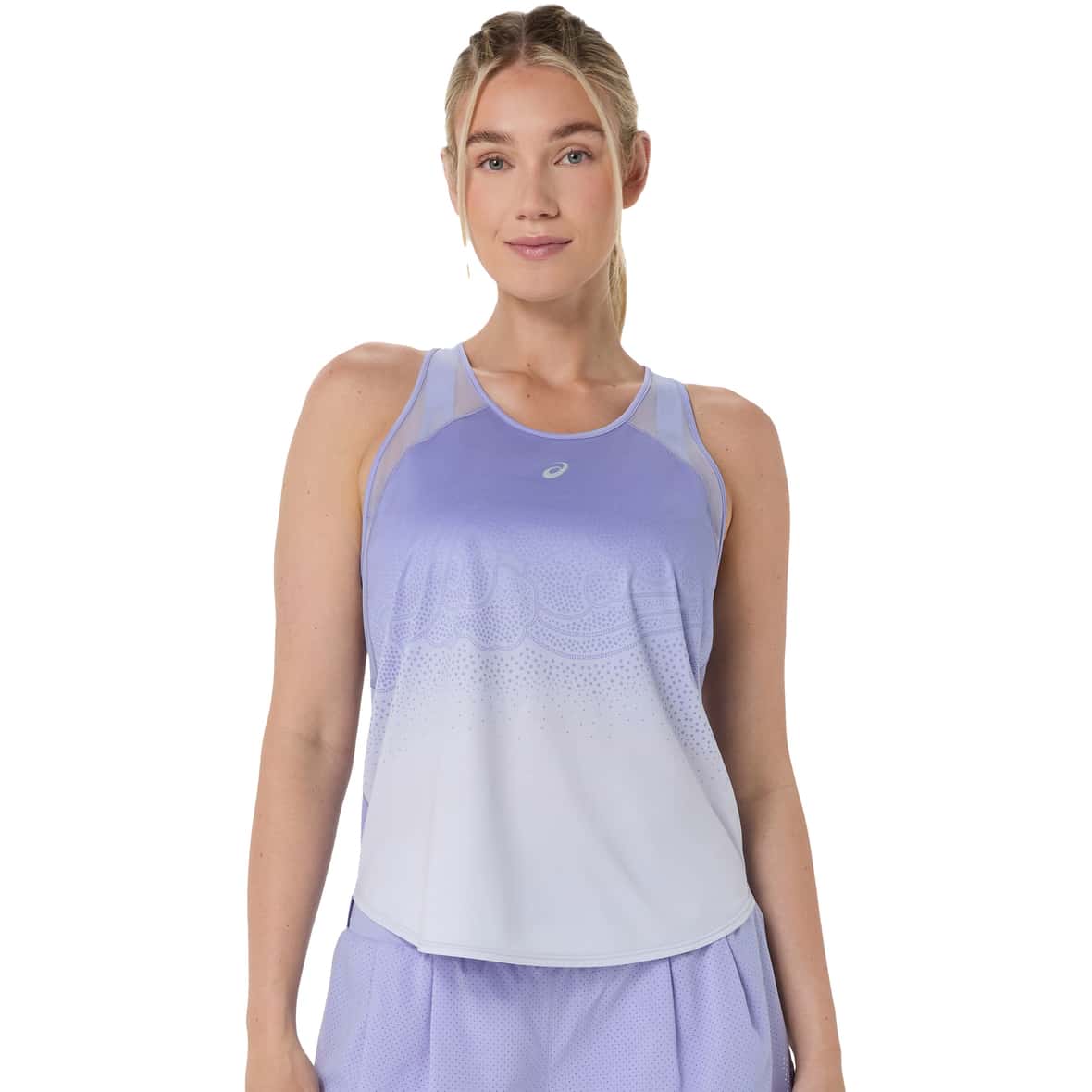 Road Fade Tank Damen Laufshirt Flieder_500__BLUEBELL | S