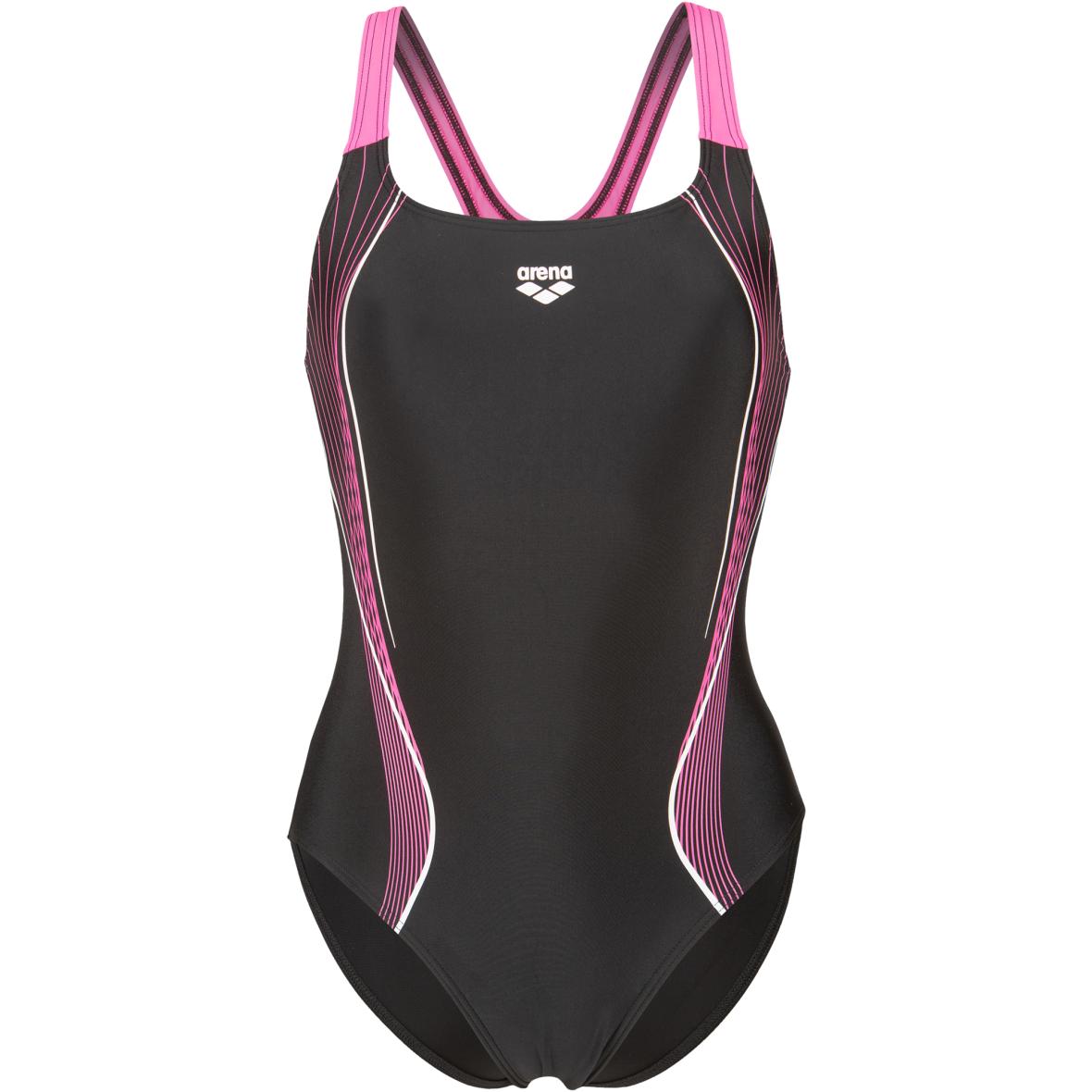 Control Pro Back  Damen Badeanzug Schwarz_590__BLACK-SHOCKING PINK | 34