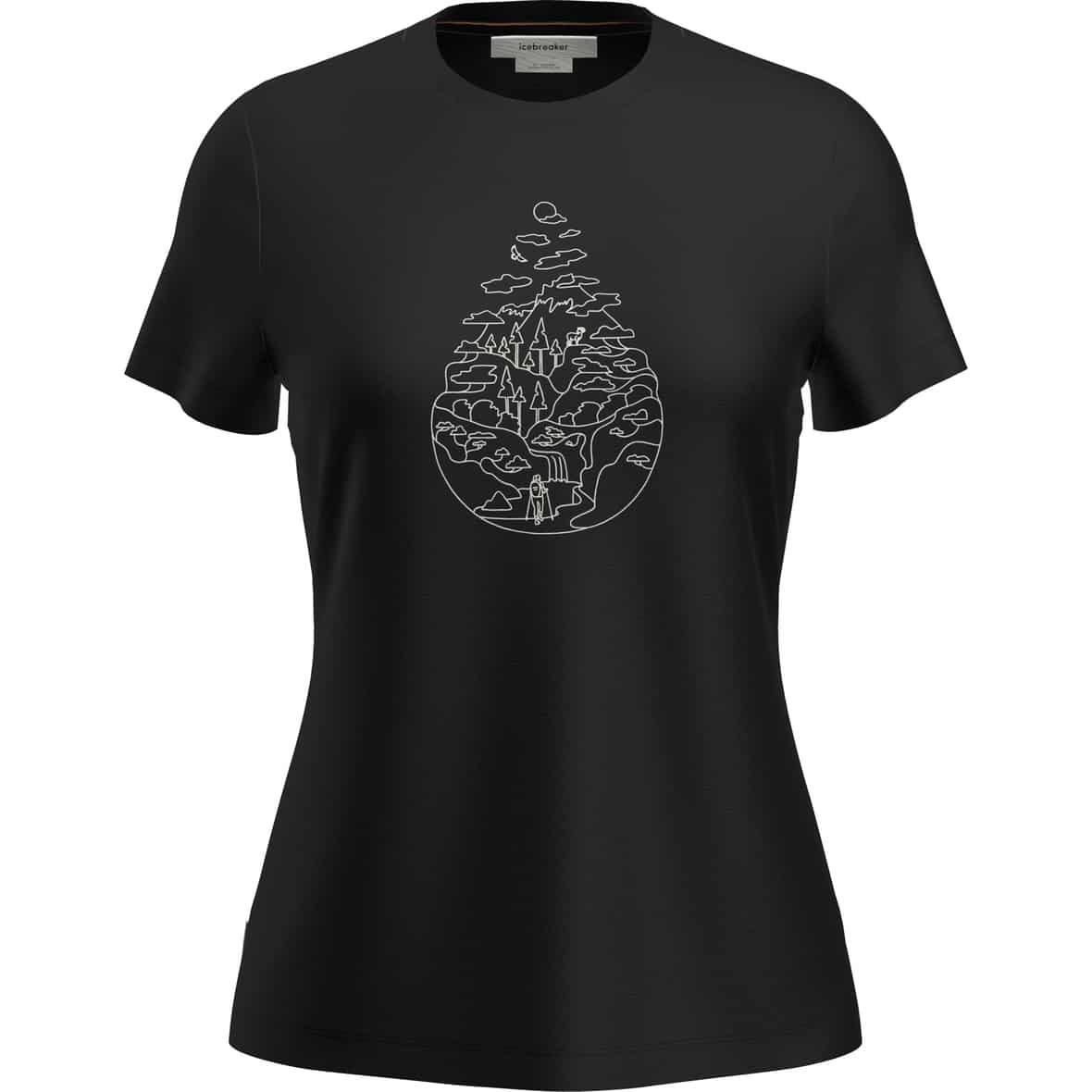 Merino 150 Tech Lite  Damen T-Shirt Schwarz_IB001 | XS