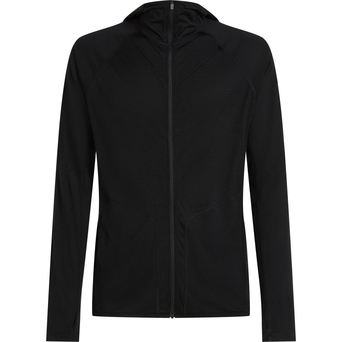 150 MerinoFine Ace  Herren Hoodie Schwarz_IB001 | S