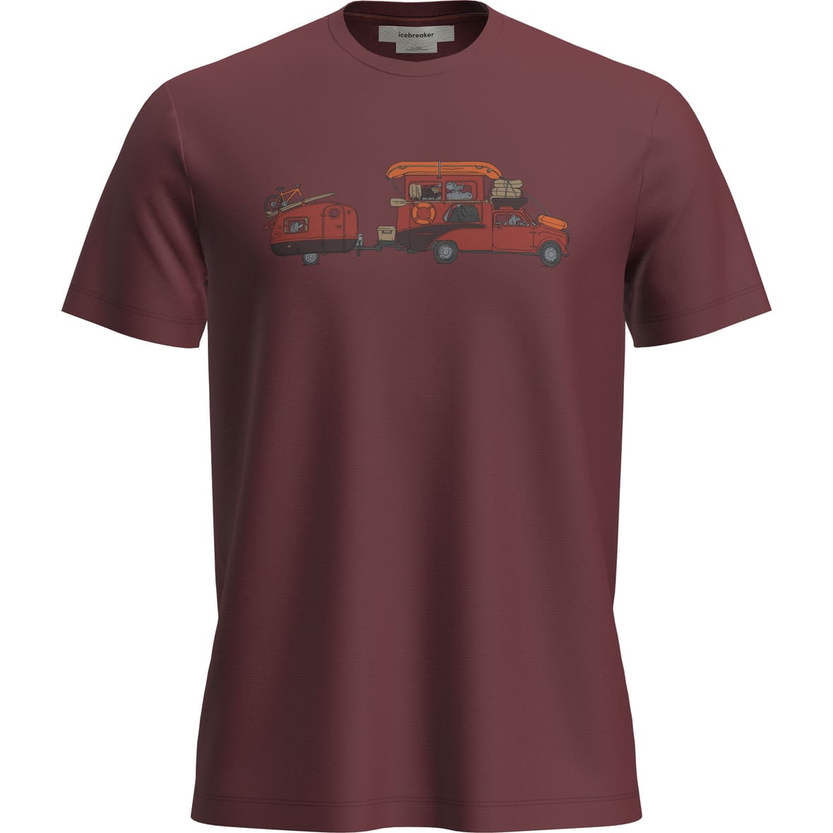 Merino 150 Tech Lite  Herren T-Shirt Dunkelrot_IB01C | XL