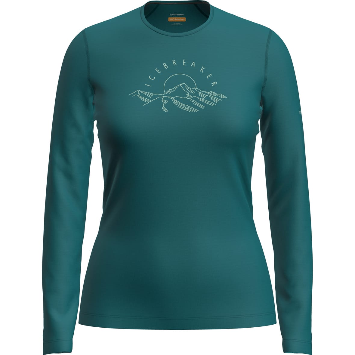 Merino 200 Oasis Crewe Sunrise Damen T-Shirt Petrol_IB0LG | XS
