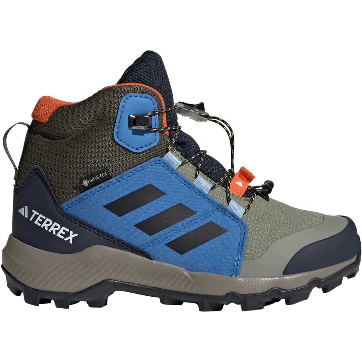 Mid GORE-TEX Kinder Wanderschuhe Oliv_000__TENGRN/CBLACK/RAYBLU | 32