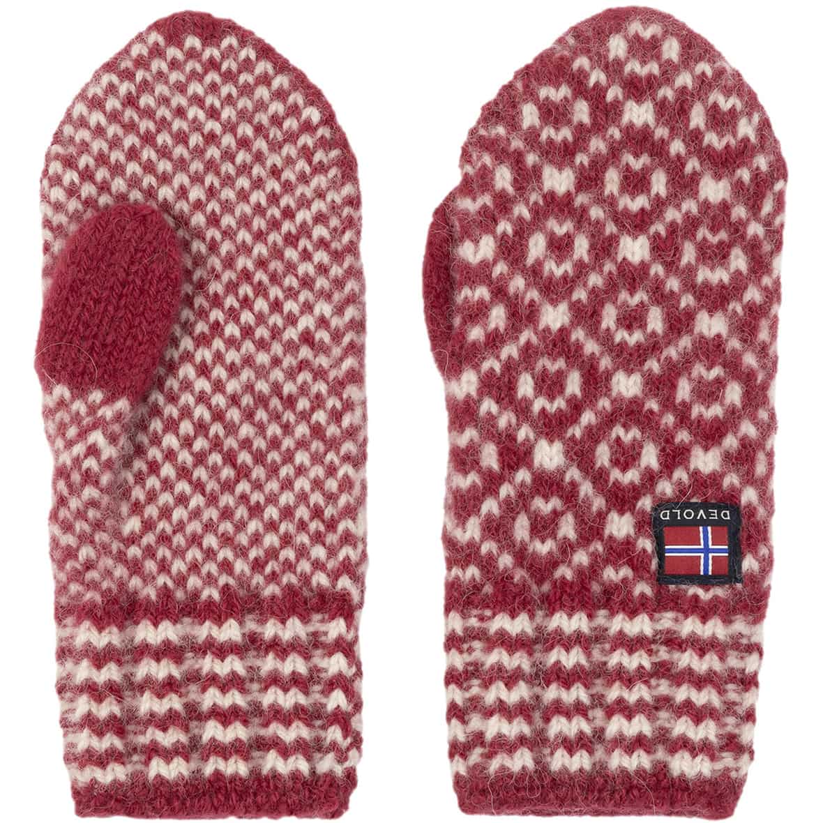 Svalbard Wool Mitten Fäustlinge Rot_207A__ HINDBERRY/ | M