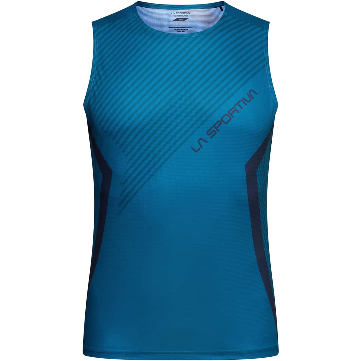 Flow Tank Herren Laufshirt Blau_B07B46 | M