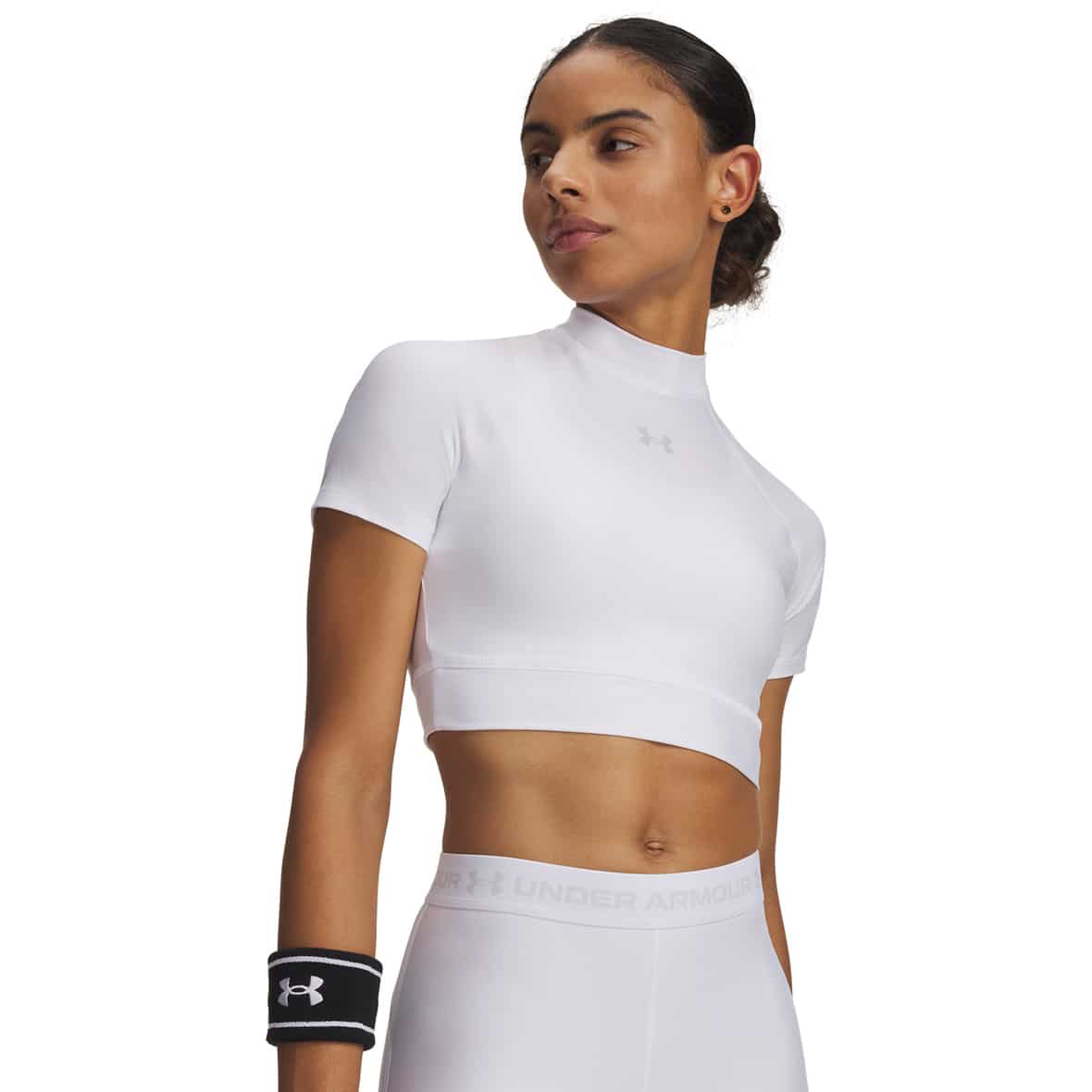 HeatGear Crop Damen T-Shirt Weiß_100 | XL