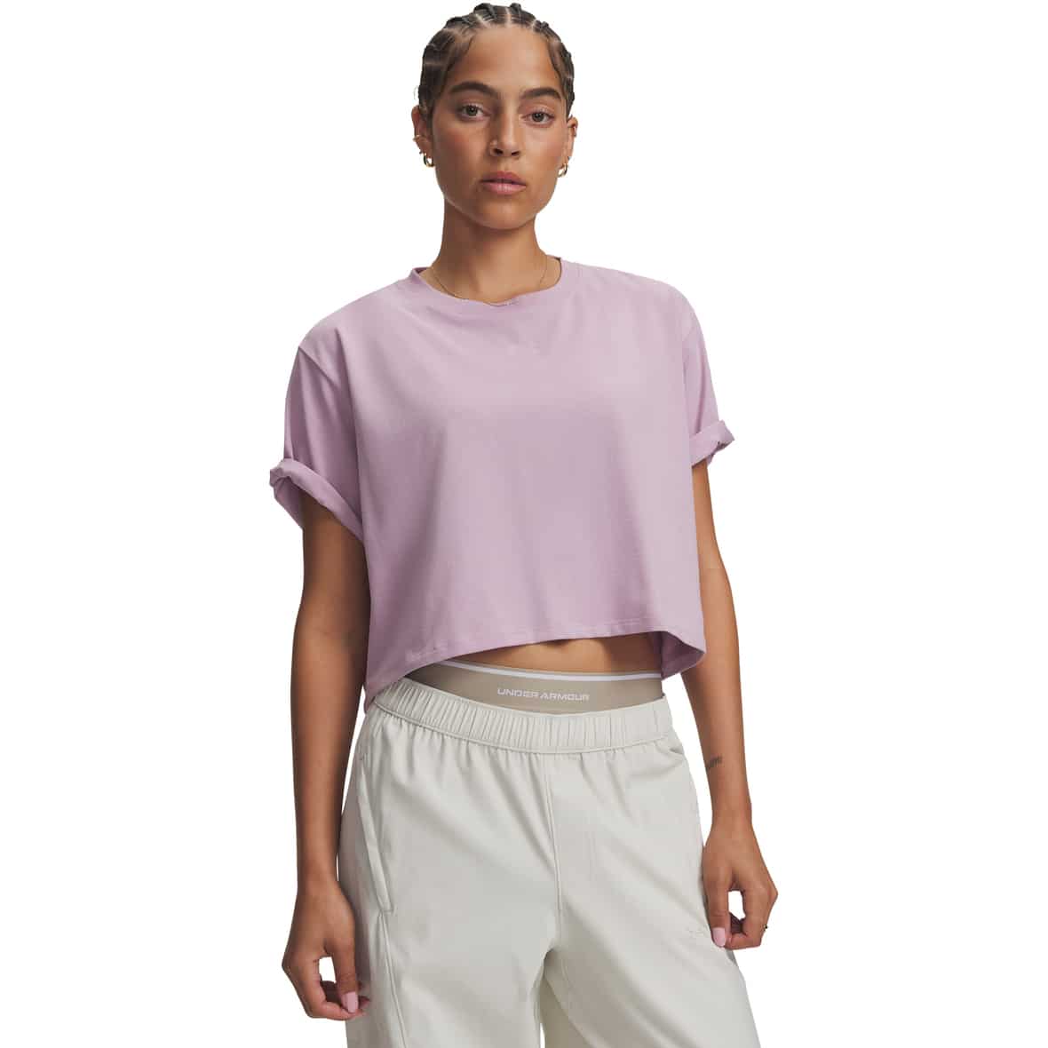 Rival Boxy Solid Damen T-Shirt Flieder_698 | S