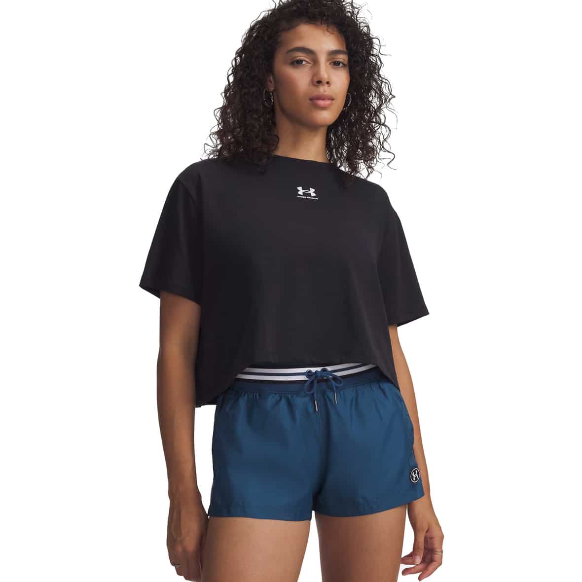Rival Boxy Solid Damen T-Shirt Schwarz_001 | M