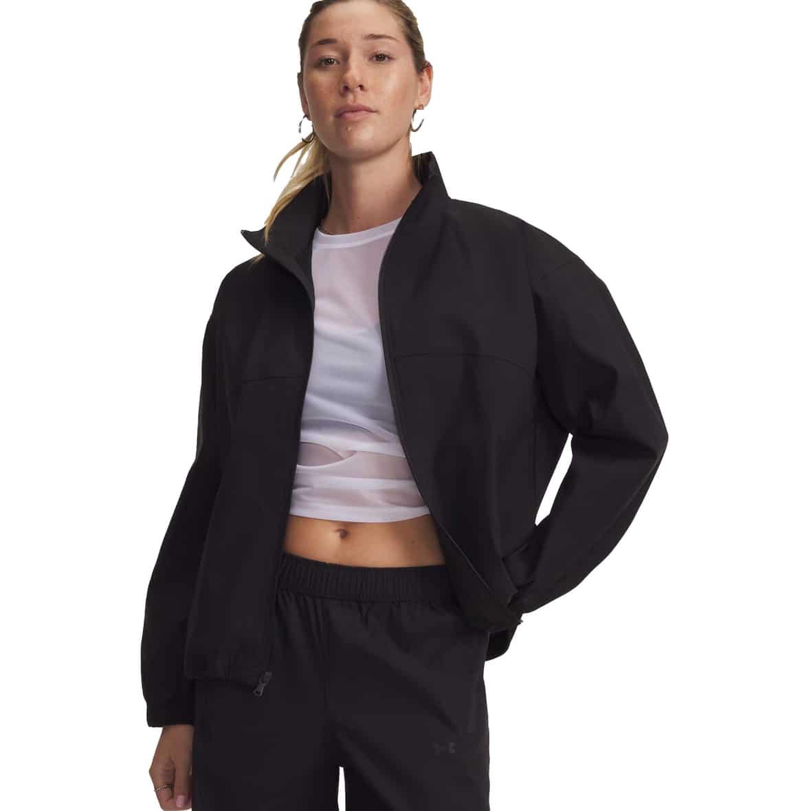 Unstoppable Woven Damen Trainingsjacke Schwarz_008 | M