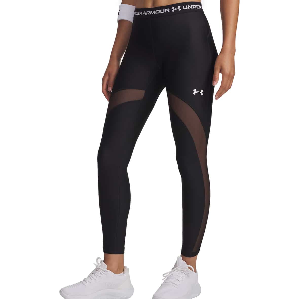 HeatGear Mesh Damen Leggings Schwarz_008 | XL