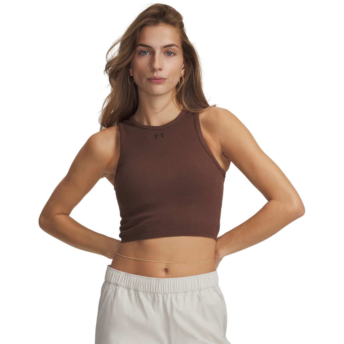Seamless Cotton Hand Tank Damen Tanktop Braun_230 | XS