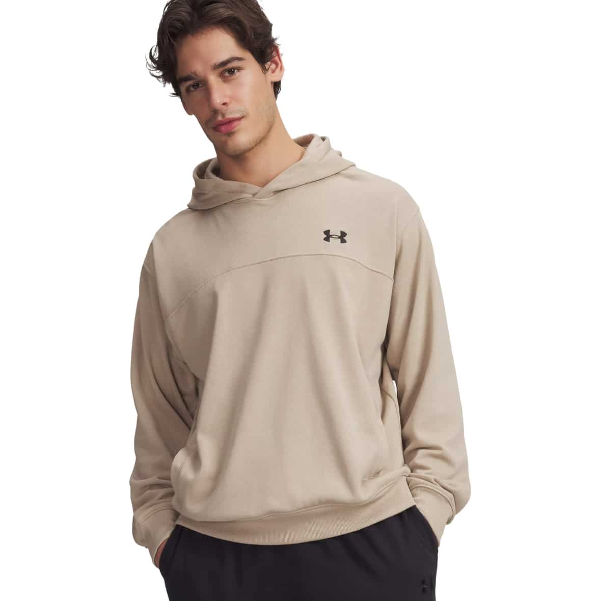Under Armour Rival Lightweight Herren Hoodie ( Khaki S)