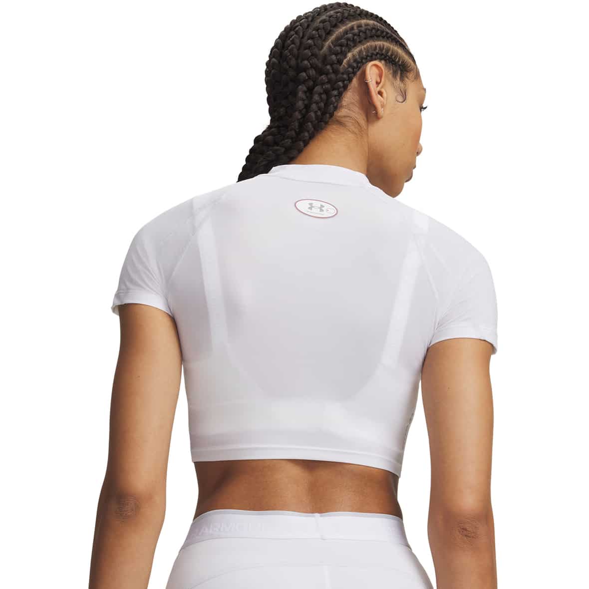 HeatGear Elite Crop Damen T-Shirt Weiß_100 | L