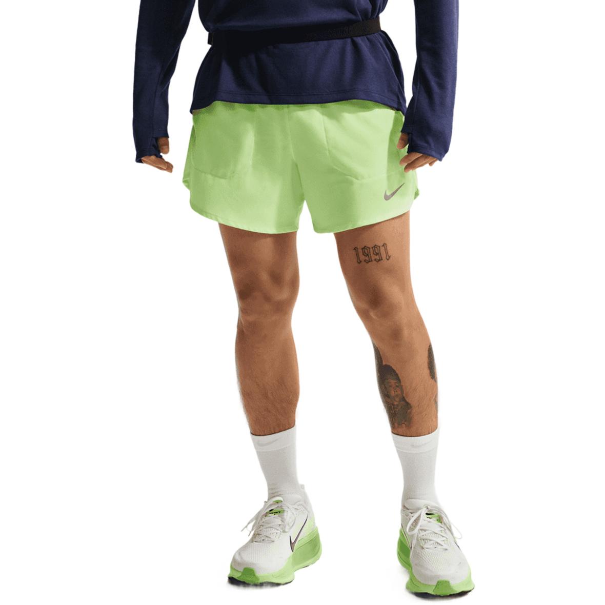 Dri-Fit Stride 5inch Brief  Herren Laufshorts Lime_377__LIME BLAST/REFLECTIVE SILV | L