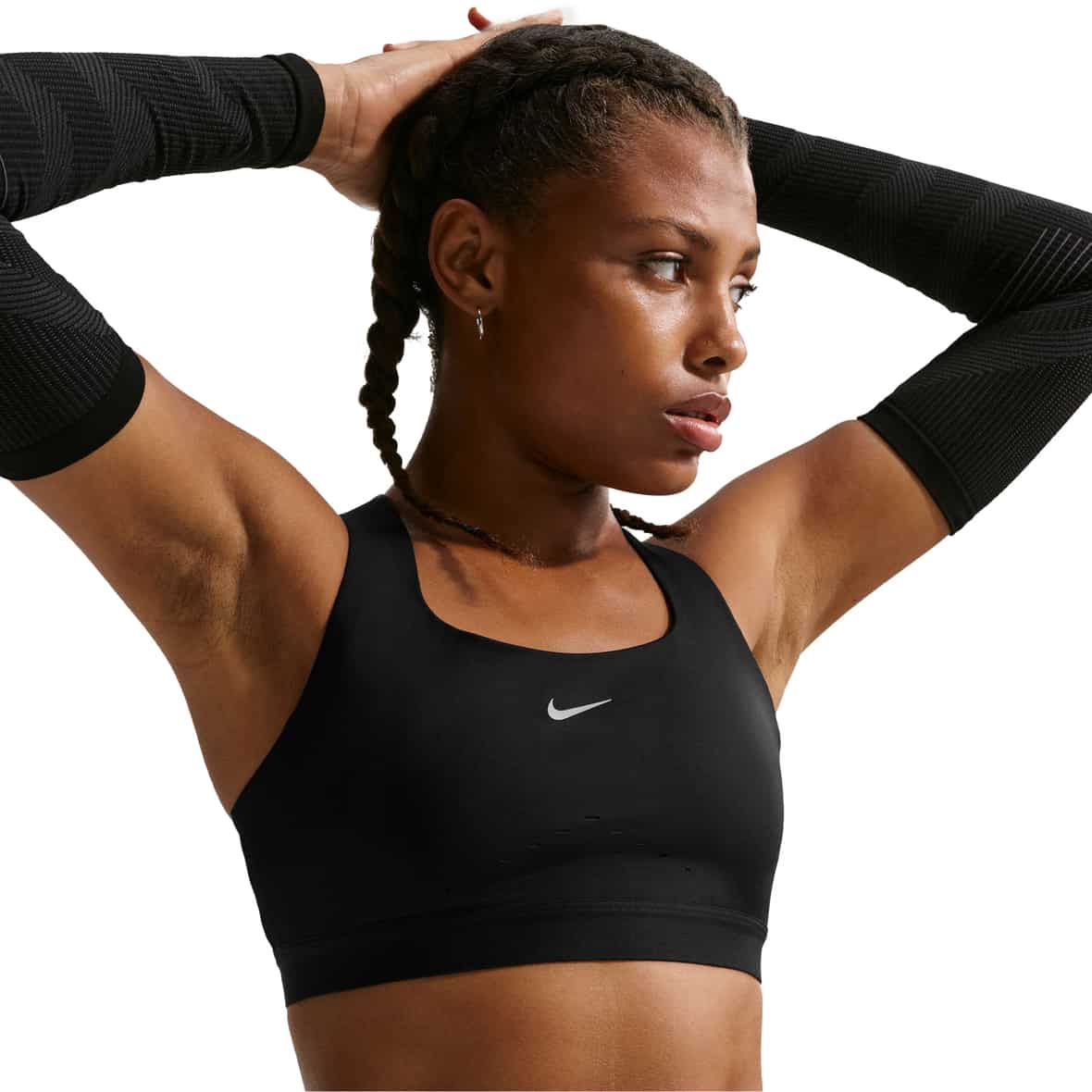 Swift High-Support Damen Sport-BH Schwarz_010__BLACK/REFLECTIVE SILV | S