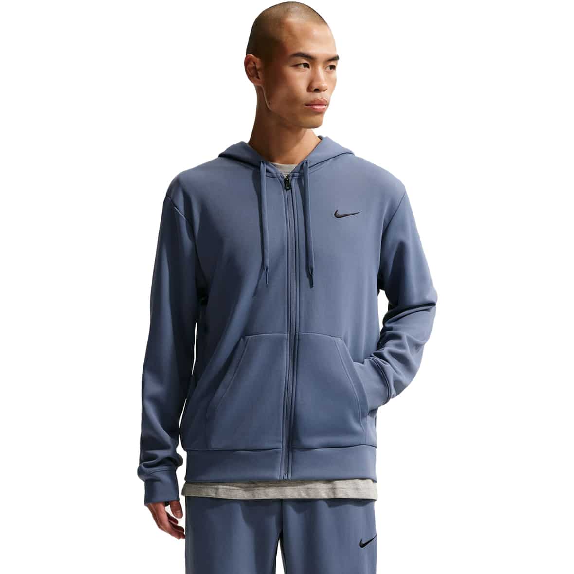 Nike Dri-Fit Hyverse Fleece Herren Zip-Hoodie ( Hellblau L)