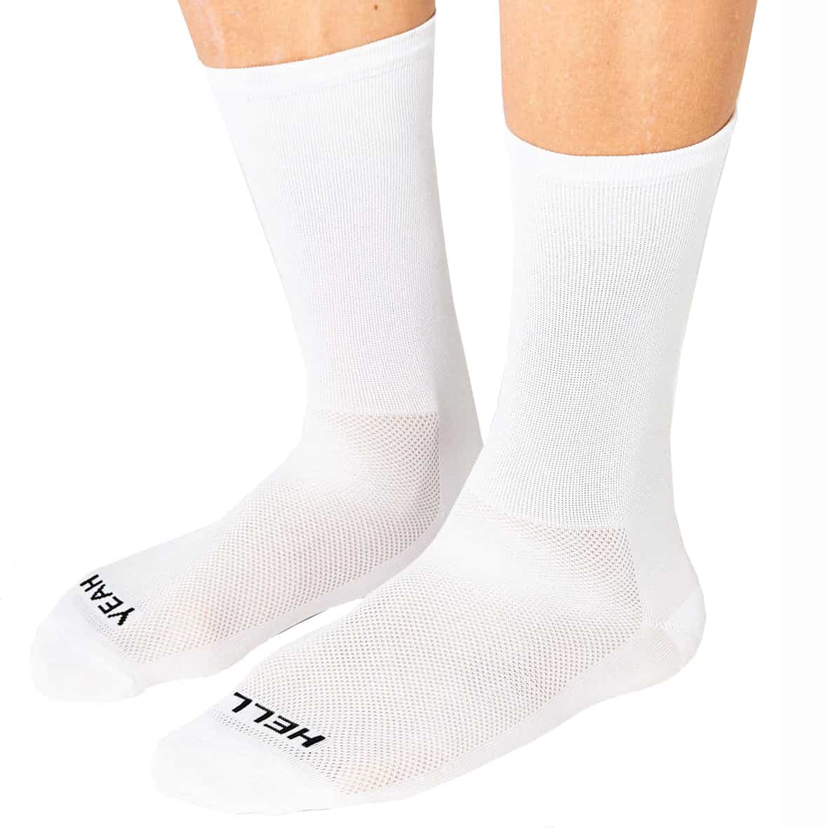 CLASSIC HELL YEAH 1.0 Fahrradsocken Weiß_WHITE | 35-38