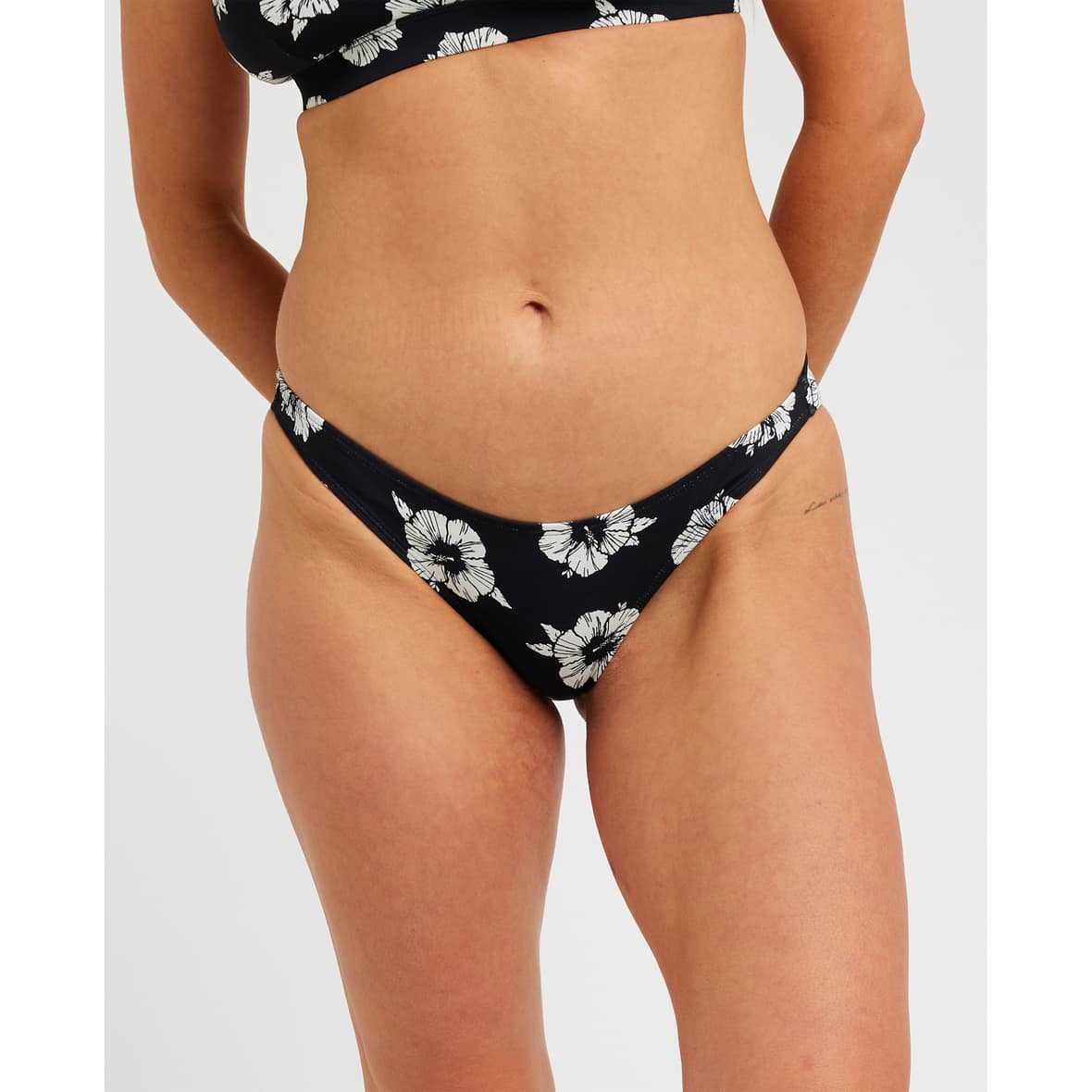 Party Wave Full Damen Bikinihose Schwarz_0431__BLACK/WHITE | XS