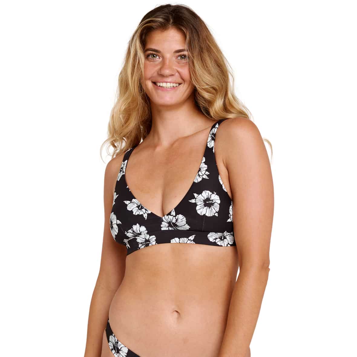 Party Wave Damen Bikinioberteil Schwarz_0431__BLACK/WHITE | L