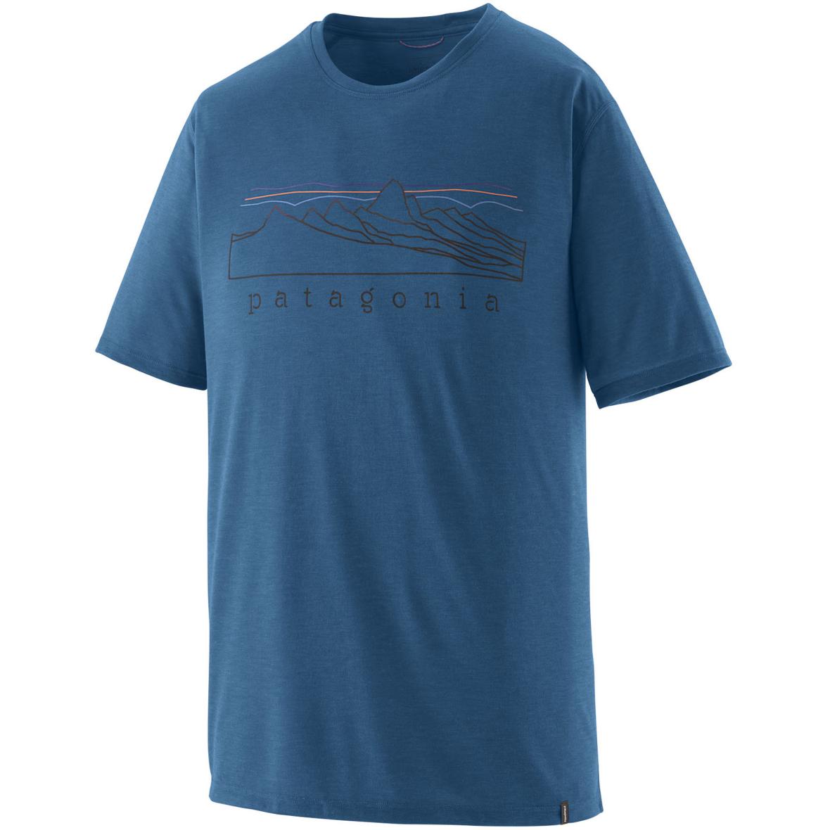 Capilene Cool Trail Herren T-Shirt Dunkelblau_AQT | L