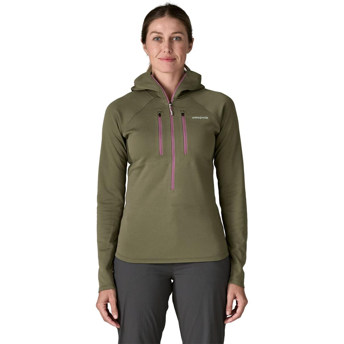 R1 Ultralight Hoody Damen Fleecejacke Oliv_BSNG | L