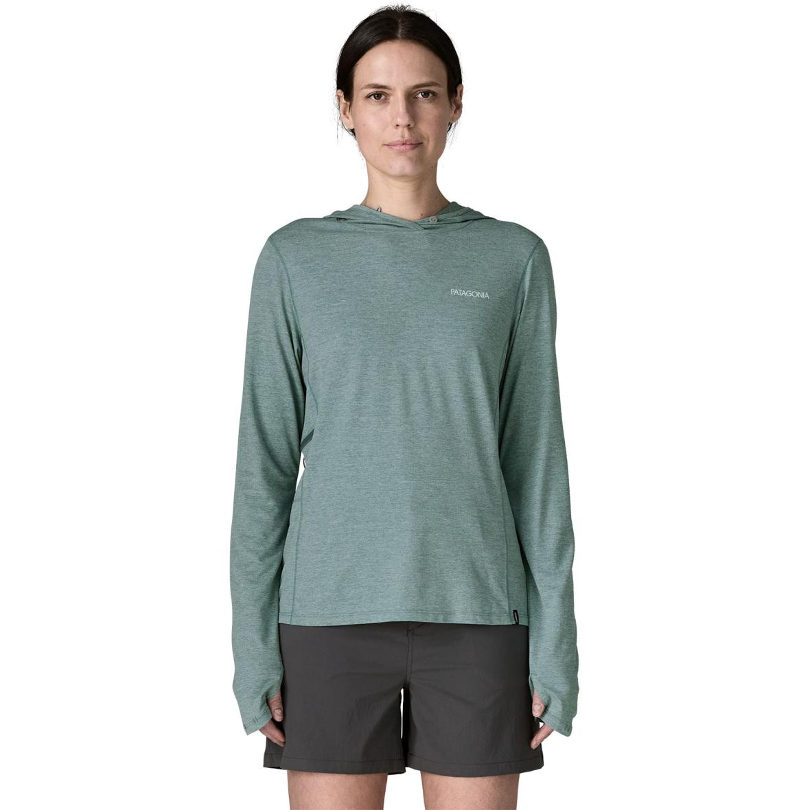 Capilene Cool Sun Hoody Damen Longsleeve Grün_NGBX | L