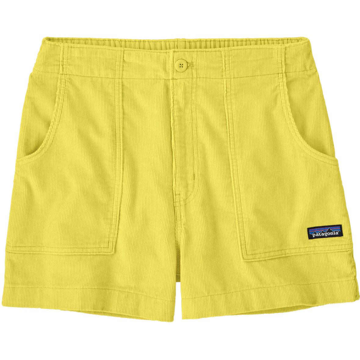 Retro Cord Damen Shorts Gelb_LMZ | L