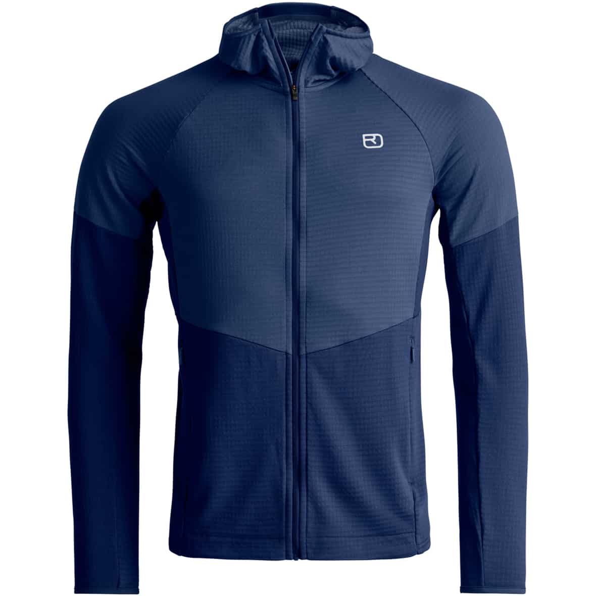 Fleece Light Grid Hoody Herren Fleecejacke Blau_O00637 | S