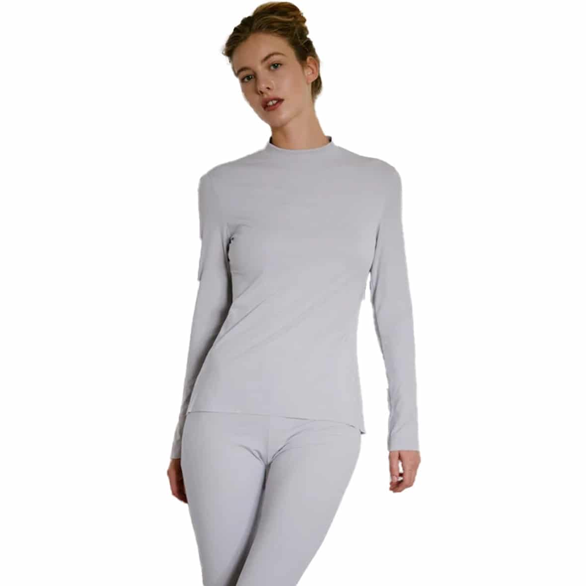 Lydia Damen Longsleeve Grau_STONE C2C | 36