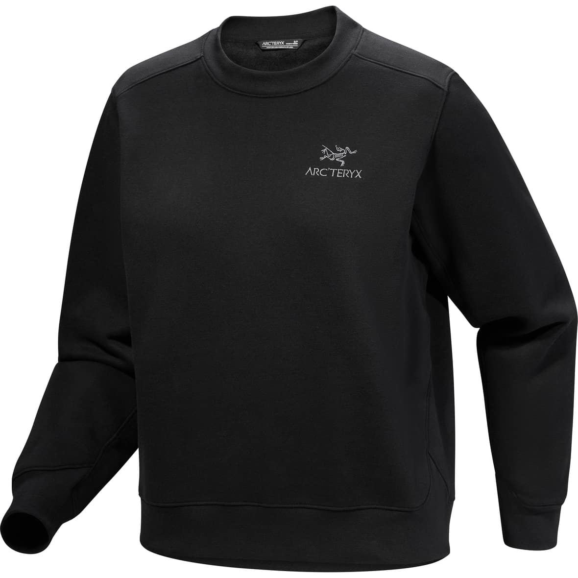 Emblem Crew Damen Fleecepullover Schwarz_002291 | XS